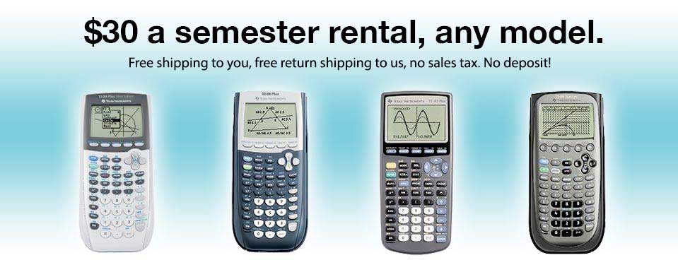 Graphing Calculator Rental Service