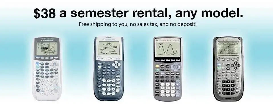 Graphing calculator rental service prices